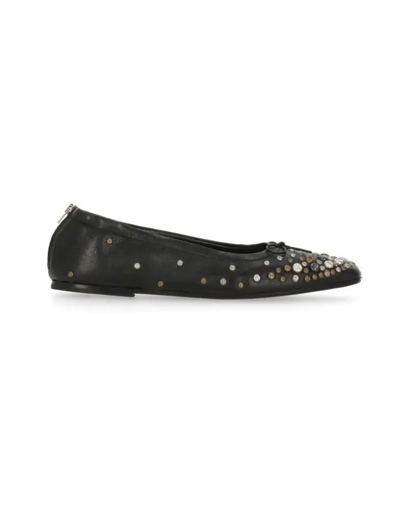 Golden Goose Leather Ballet Shoes schwarz Schwarz
