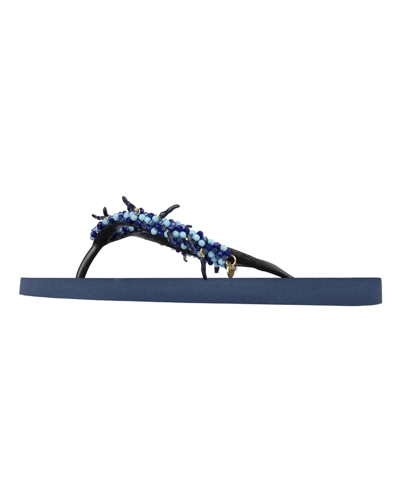 uzurii Slipper & Pantoletten Zehentrenner Peppi blau Blau