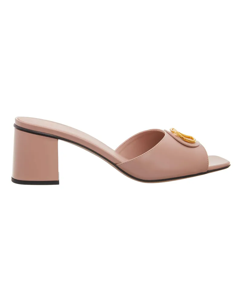 Valentino Garavani Sandalen Slides Vlogo rosa Gold