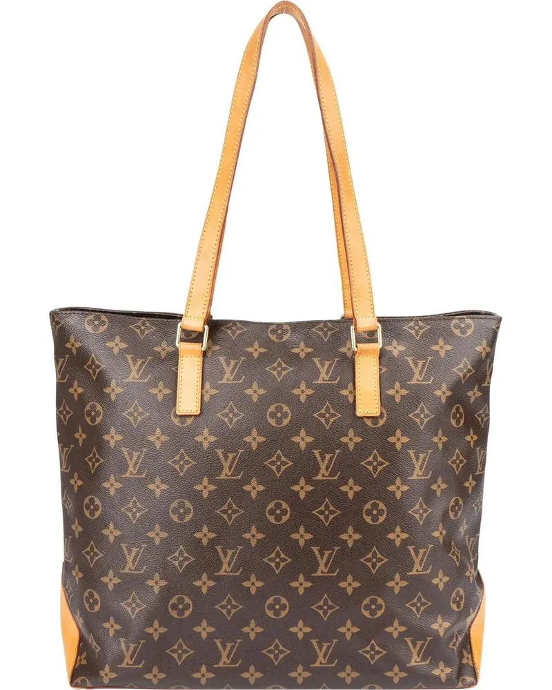 Louis Vuitton Crossbody Bags  Canvas Monogram Cabas Mezzo Shoulder braun Braun