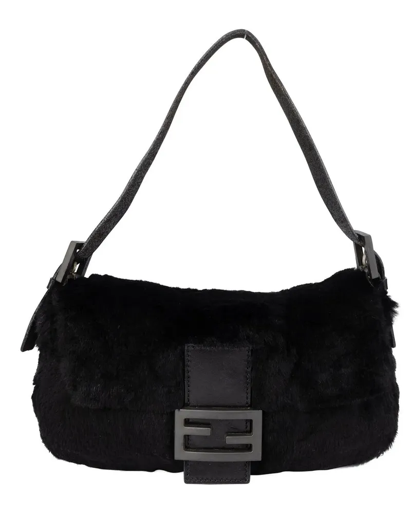 Fendi Crossbody Bags  Limited Fur Baguette Handbag bunt Bunt