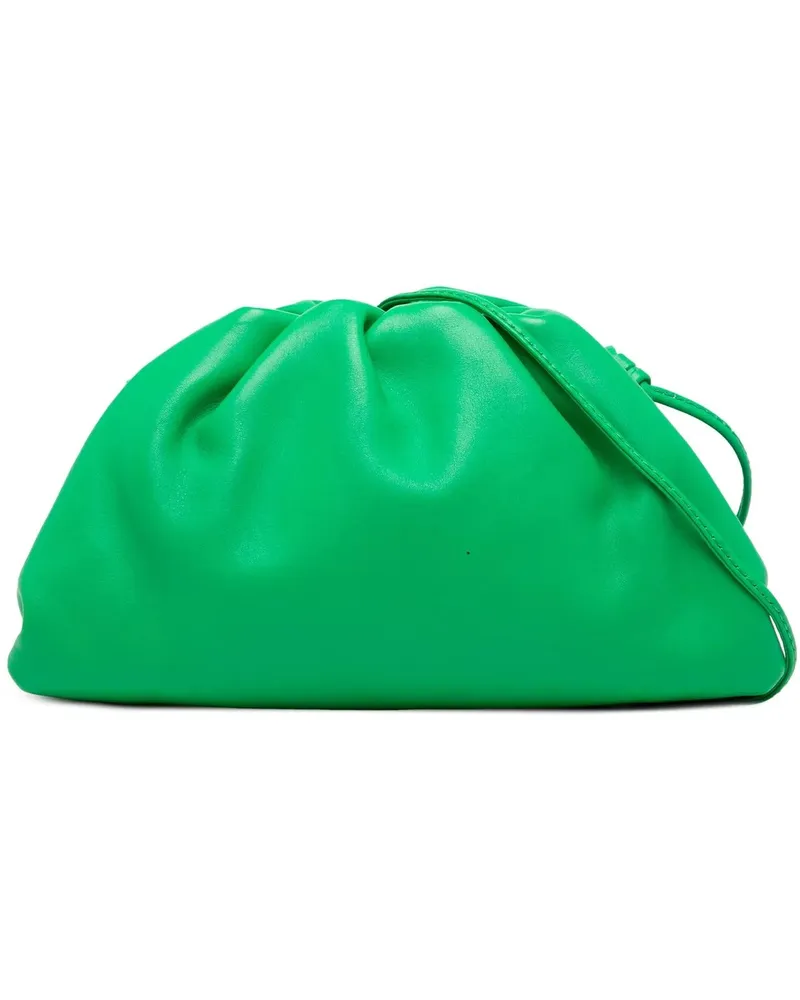 Bottega Veneta Hobo Bags Lambskin The Mini Pouch Crossbody grün Grün