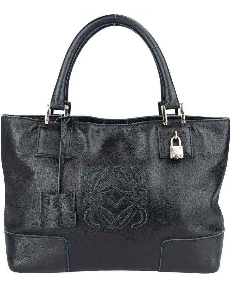 Loewe Crossbody Bags  Bicolor Leather Fusta Handbag schwarz Schwarz