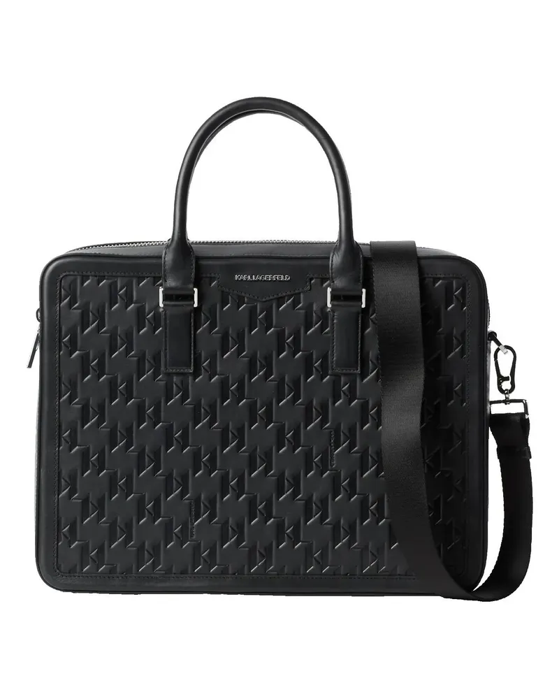 Karl Lagerfeld Crossbody Bags K/LOOM AKTENTASCHE AUS LEDER schwarz Schwarz