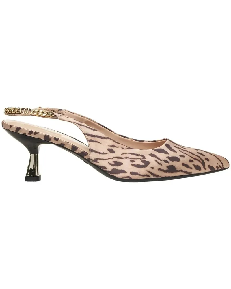 Liu Jo Hohe Schuhe Animal print slingbacks braun Braun