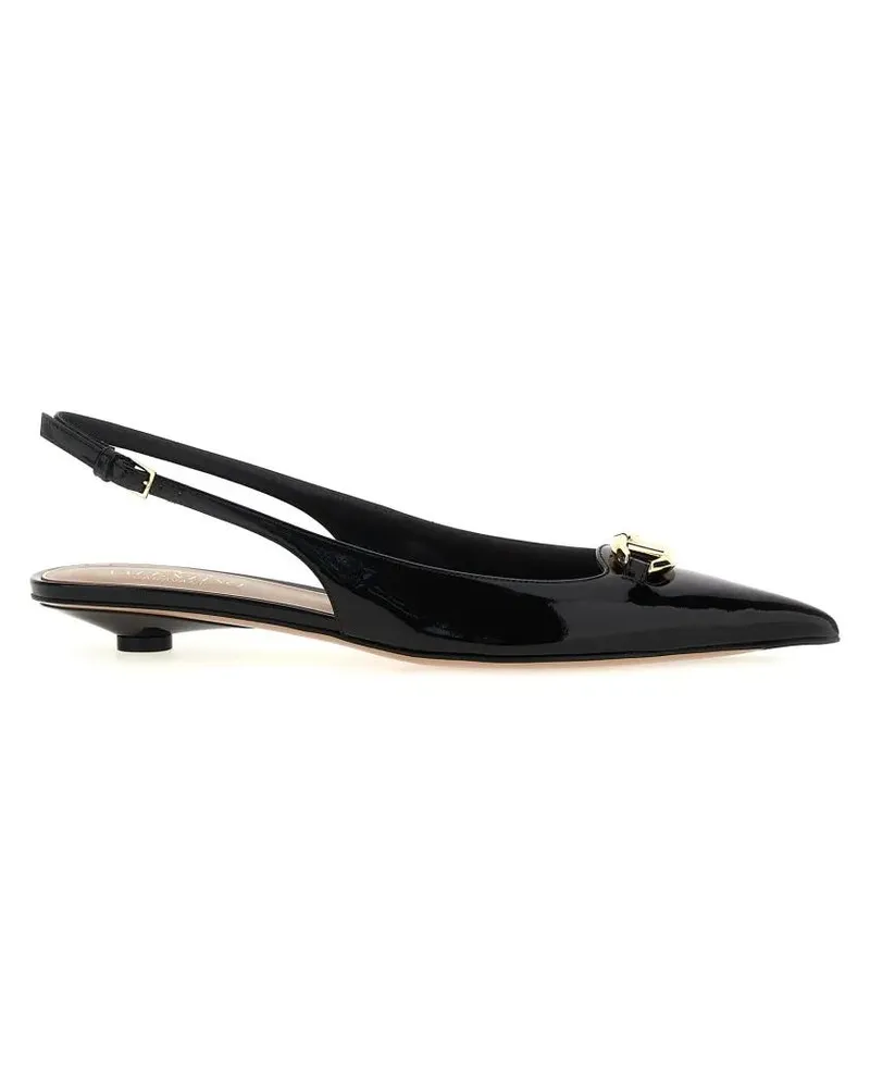 Valentino Garavani Hohe Schuhe 'Vlogo Moon' Slingbacks schwarz Schwarz
