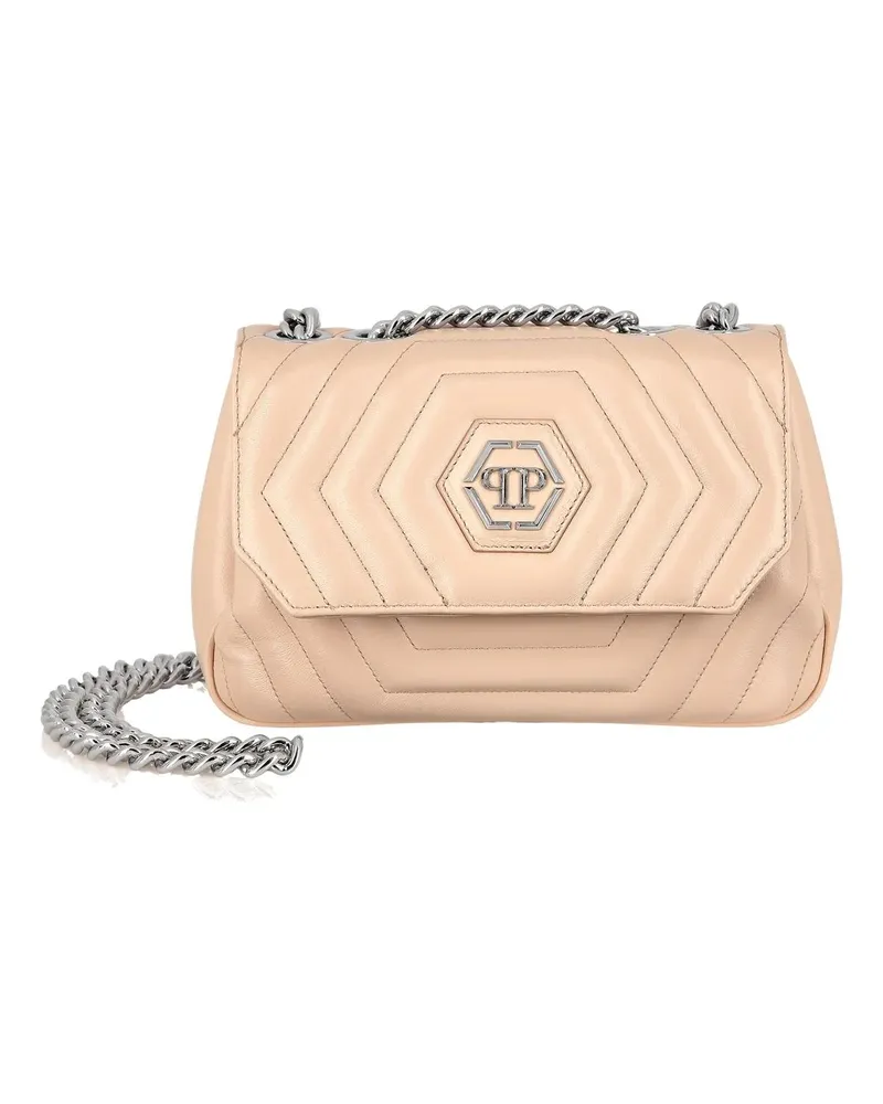 Philipp Plein Hobo Bags Schultertasche Hexagon beige Beige