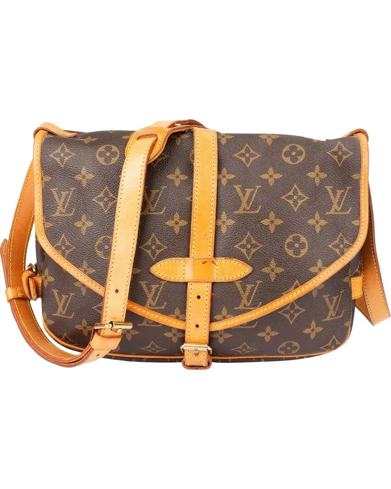 Louis Vuitton Crossbody Bags  Canvas Monogram Saumur 30 Crossbody braun Braun