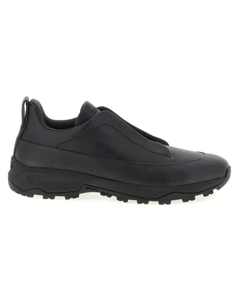 Ermenegildo Zegna Low-Top Sneaker 'Triple Stitch Monte' Sneakers schwarz Schwarz