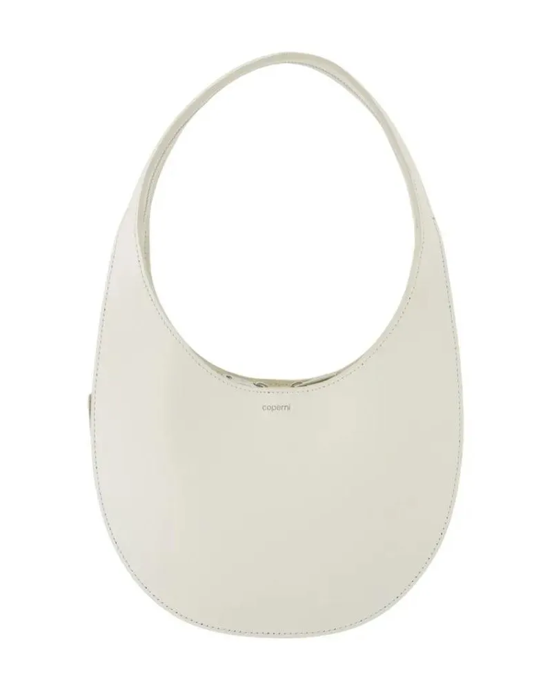 COPERNI Hobo Bags Double Gusset Swipe Bag - Leather - White weiß Weiß