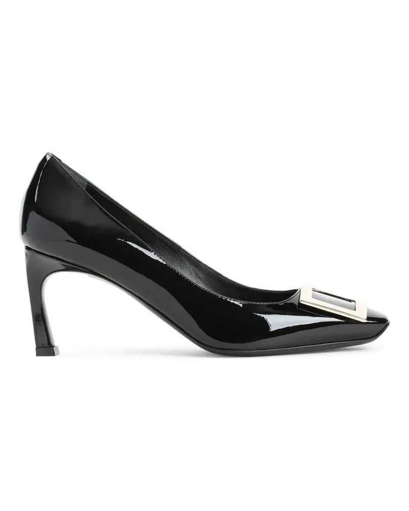 Roger Vivier Hohe Schuhe Black Calf Leather Pumps schwarz Schwarz