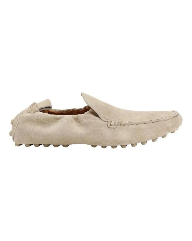 TOD'S Neutral Suede Loafers beige Beige