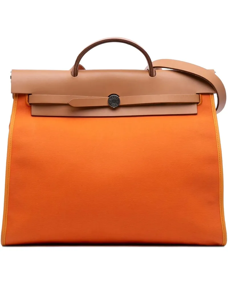 Hermès Hobo Bags Toile Herbag Zip 39 orange Orange