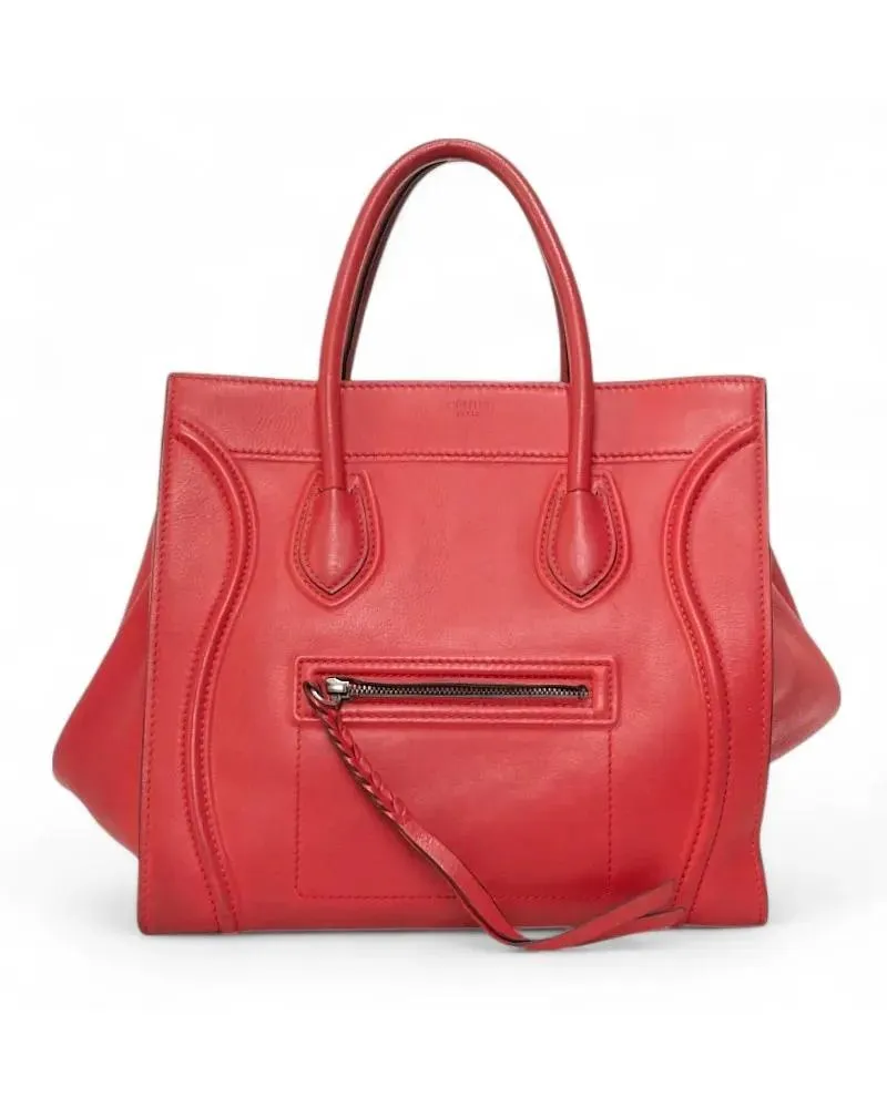 Celine Crossbody Bags Medium Red Phantom Luggage Handbag rot Rot