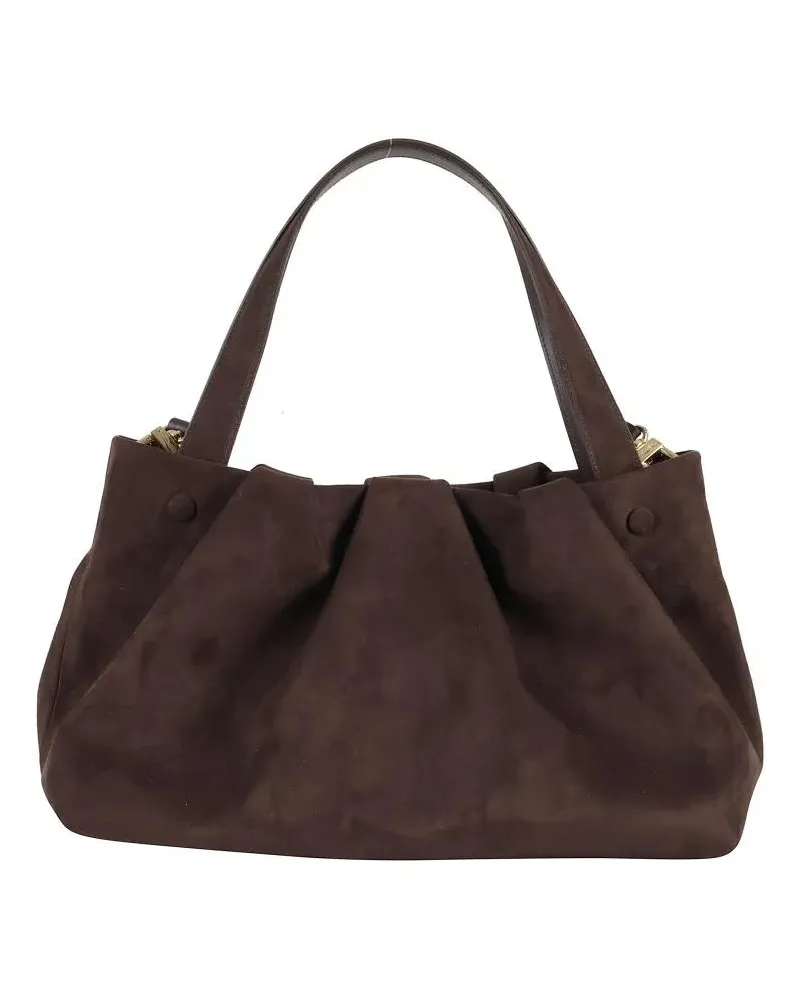 THEMOIRÈ Hobo Bags Suede Athena Handbag With Adjustable Strap schwarz Schwarz