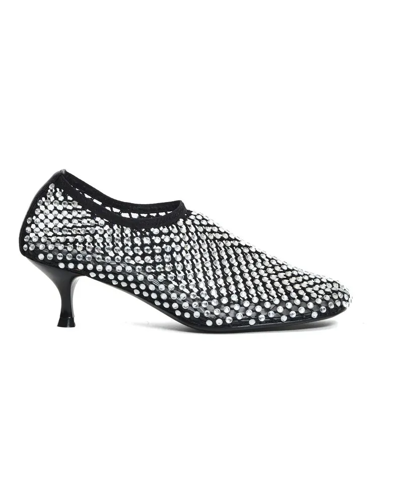 Strategia / JFK Hohe Schuhe Mesh And Rhinestone Pumps schwarz Schwarz
