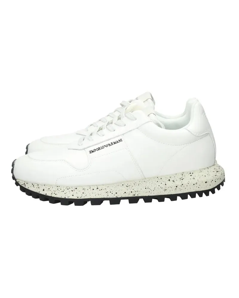 Emporio Armani Low-Top Sneaker Smooth Leather Sneakers weiß Weiß