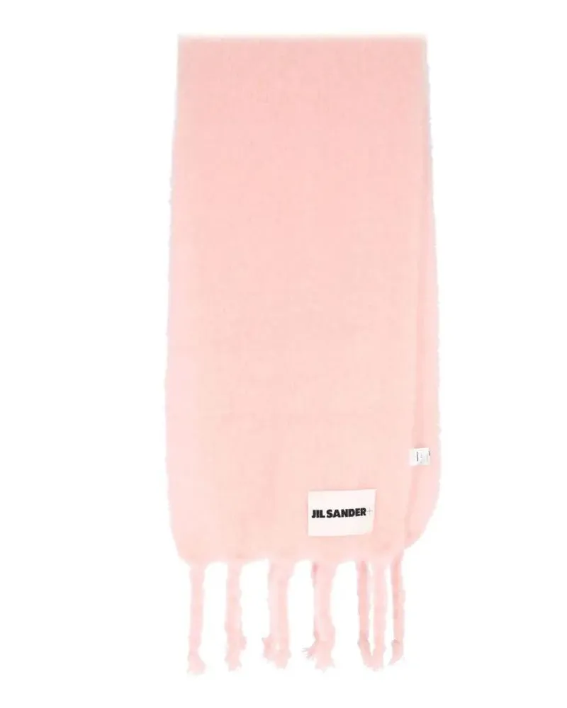 Jil Sander Tücher & Schals Mohair And Wool Scarf – Pink pink Rosa