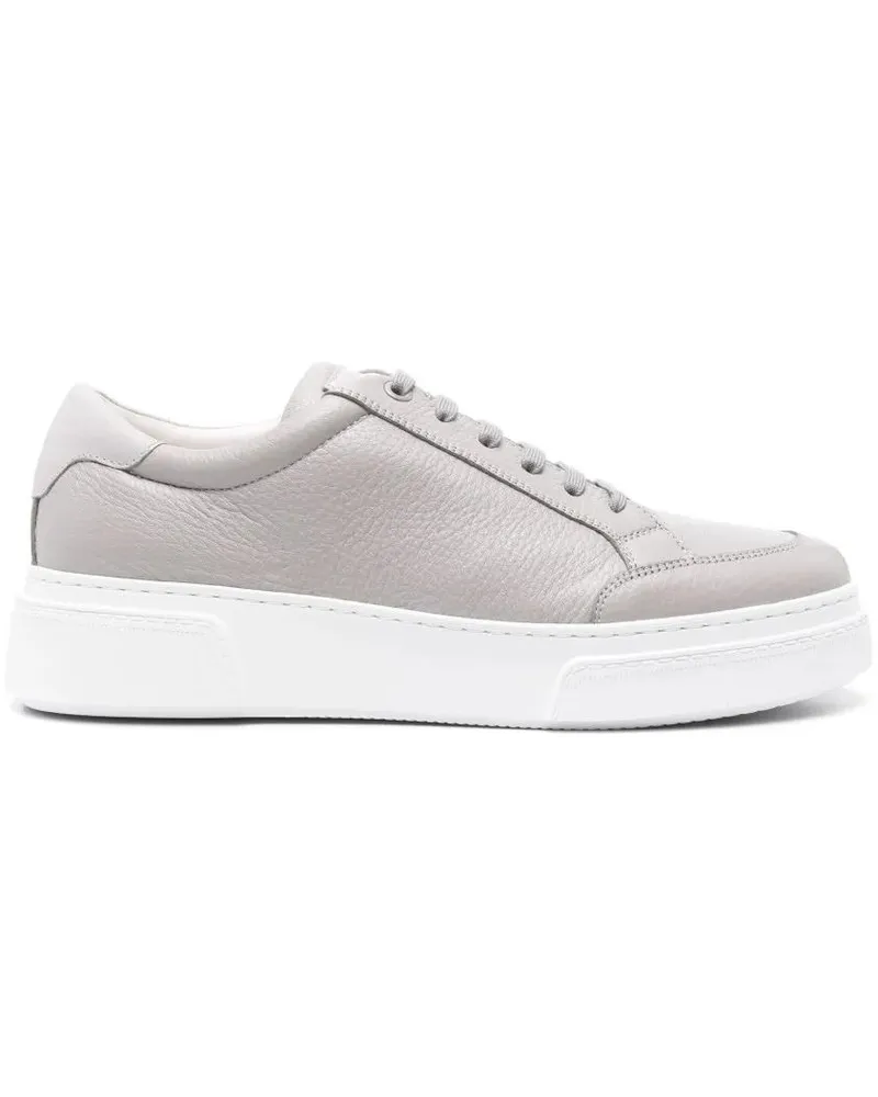 Giorgio Armani Low-Top Sneaker Elegant Grey Trainers grau Grau
