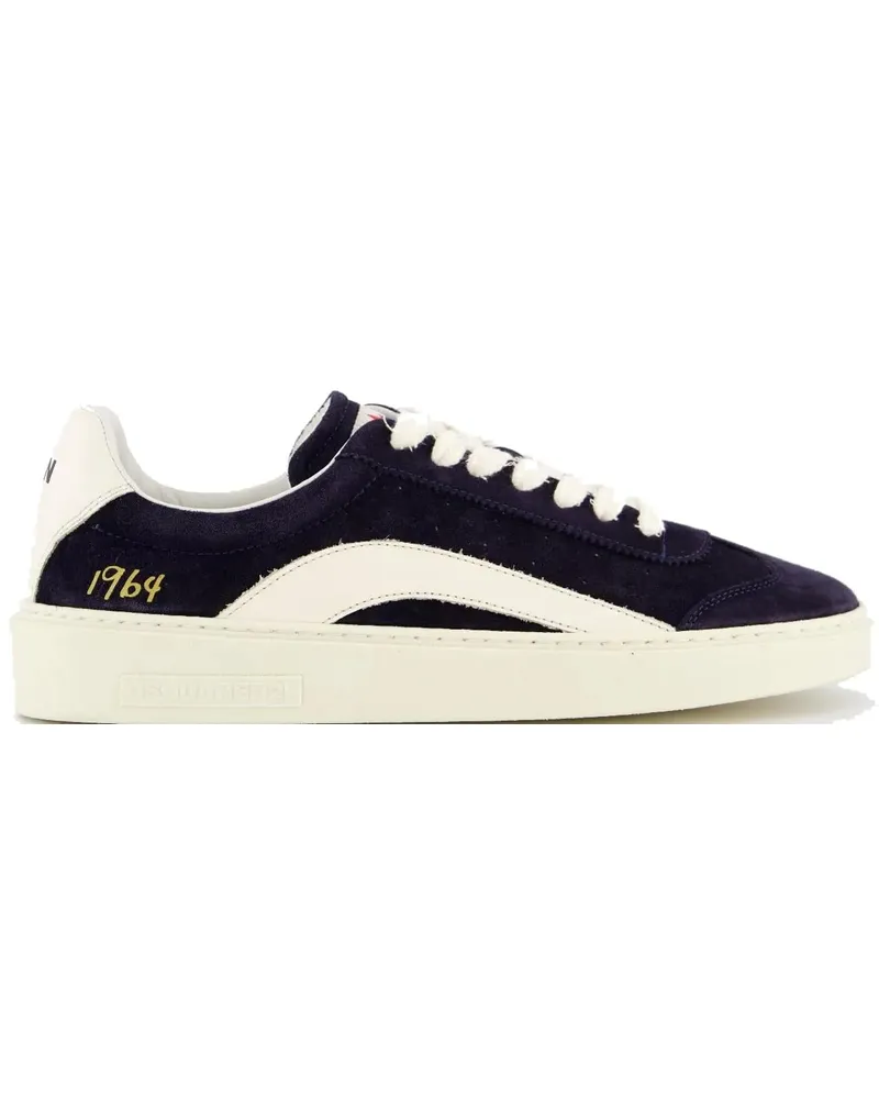 Dsquared2 Low-Top Sneaker Heren Rider Sneaker Navy schwarz Schwarz