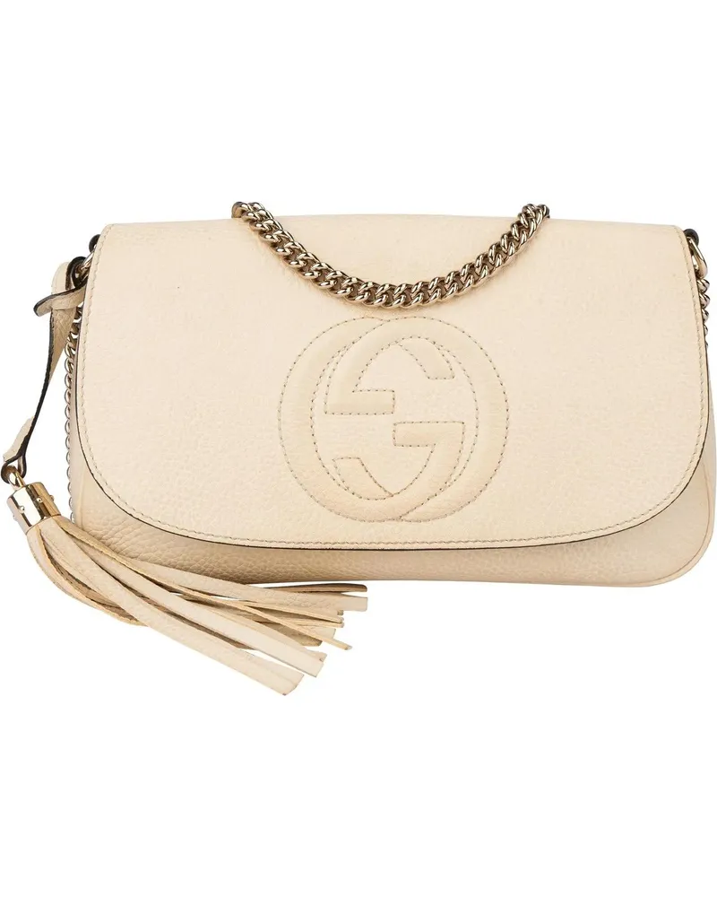 Gucci Crossbody Bags  Leather Soho GG Crossbody Bag weiß Weiß