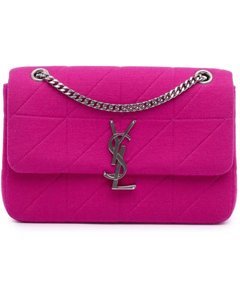 Saint Laurent Hobo Bags Medium Jersey Wool Patchwork Jamie Crossbody rosa Gold