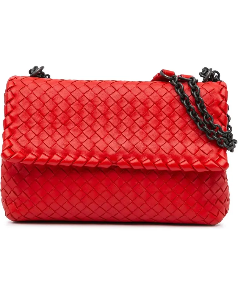 Bottega Veneta Hobo Bags Small Nappa Intrecciato Olimpia rot Rot