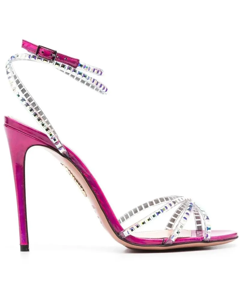 Aquazzura Sandalen Sandals Fuchsia rosa Gold