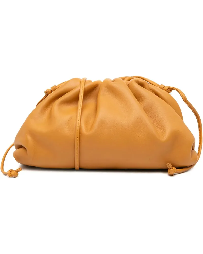 Bottega Veneta Hobo Bags Lambskin The Mini Pouch Crossbody braun Braun