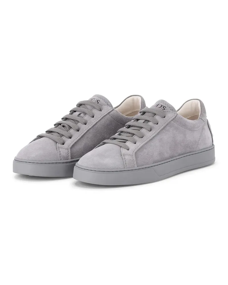 TOD'S Low-Top Sneaker Sneaker aus Veloursleder grau Grau