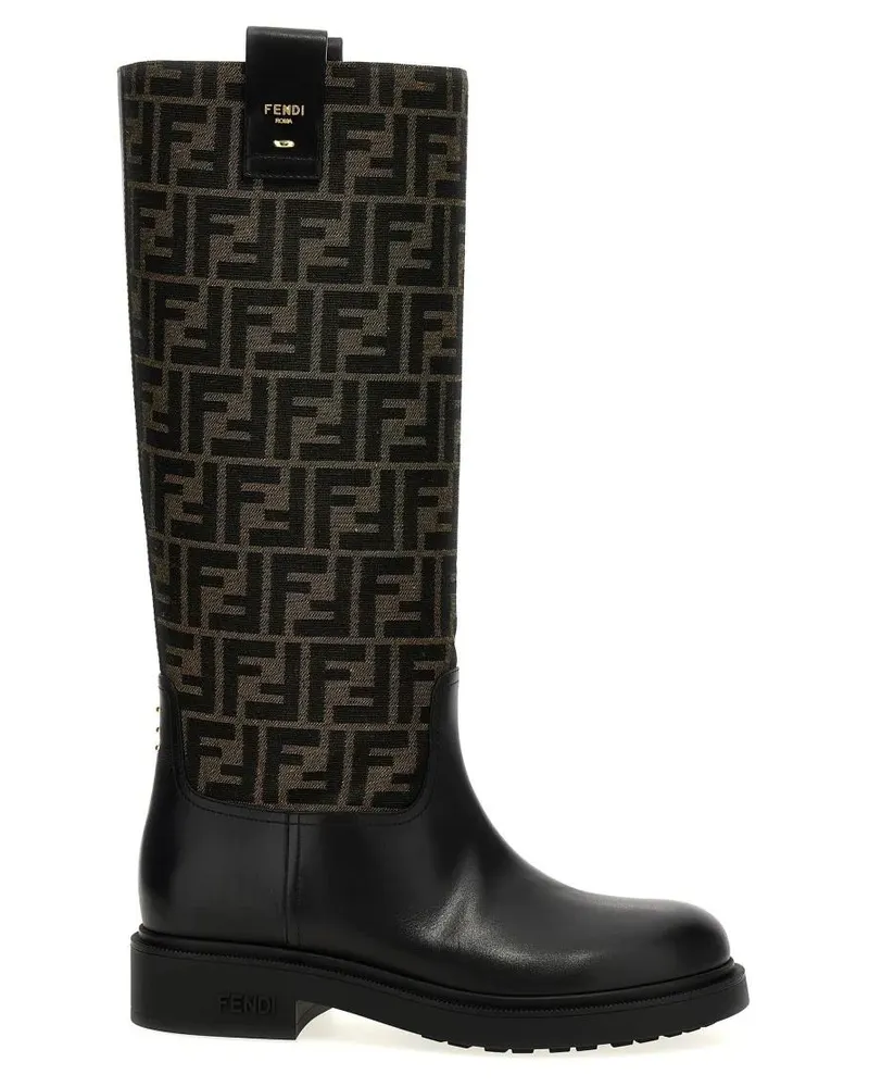 Fendi Stiefel ' Filo' Boots schwarz Schwarz