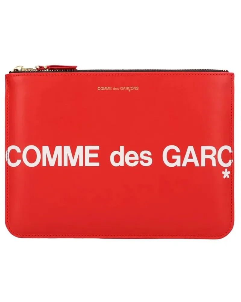 Comme des Garçons Portemonnaie 'Huge Logo' Wallet rot Rot