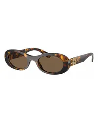 Miu Miu Sonnenbrille 0MU 06ZS Braun