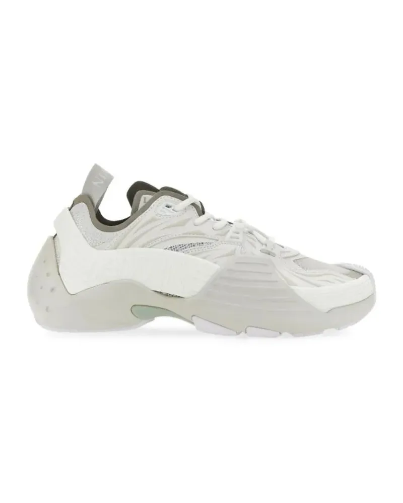 Lanvin Low-Top Sneaker Flash-X Mesh Upper Sneakers With Textured Panels weiß Weiß