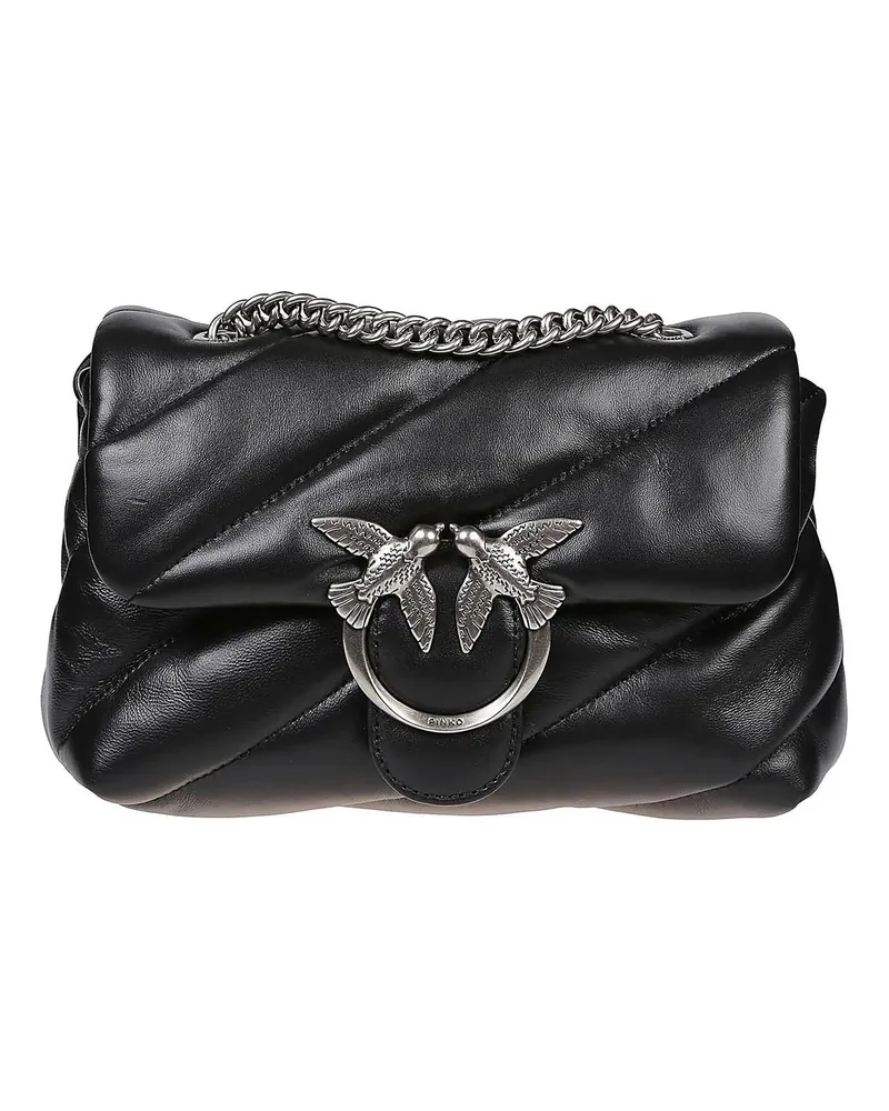 Pinko Crossbody Bags Love Mini Puff Maxi Quilt Bag Black schwarz Schwarz