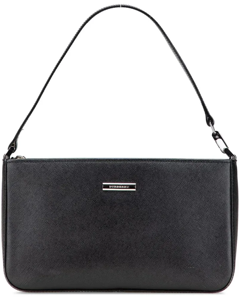 Burberry Hobo Bags Leather Shoulder Bag schwarz Schwarz