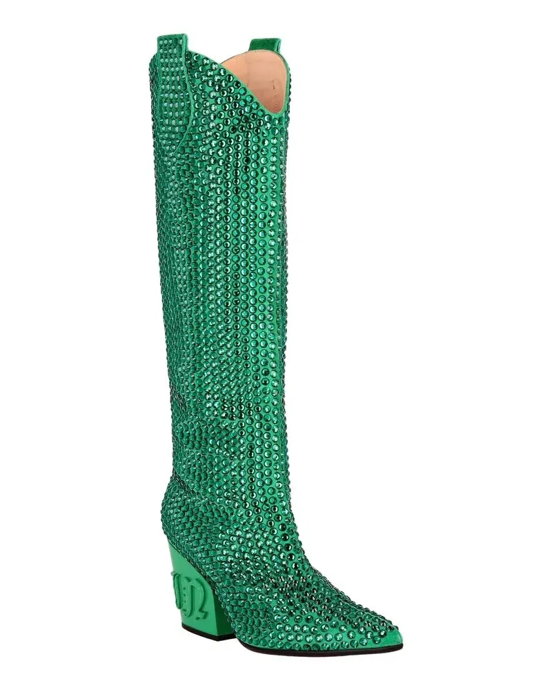 Philipp Plein Stiefel Stiefel Mit Schmucksteinen grün Grün