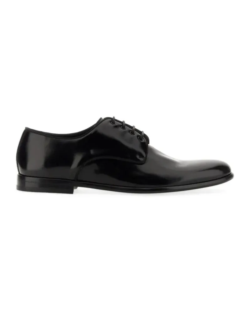 Dolce & Gabbana Derby In Pelle schwarz Schwarz