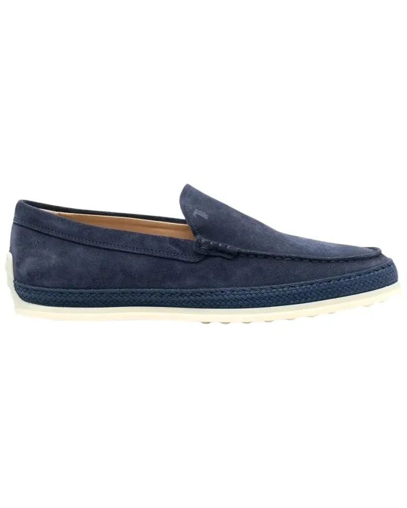 TOD'S Loafer Navy Blue Calf Leather Loafer blau Blau