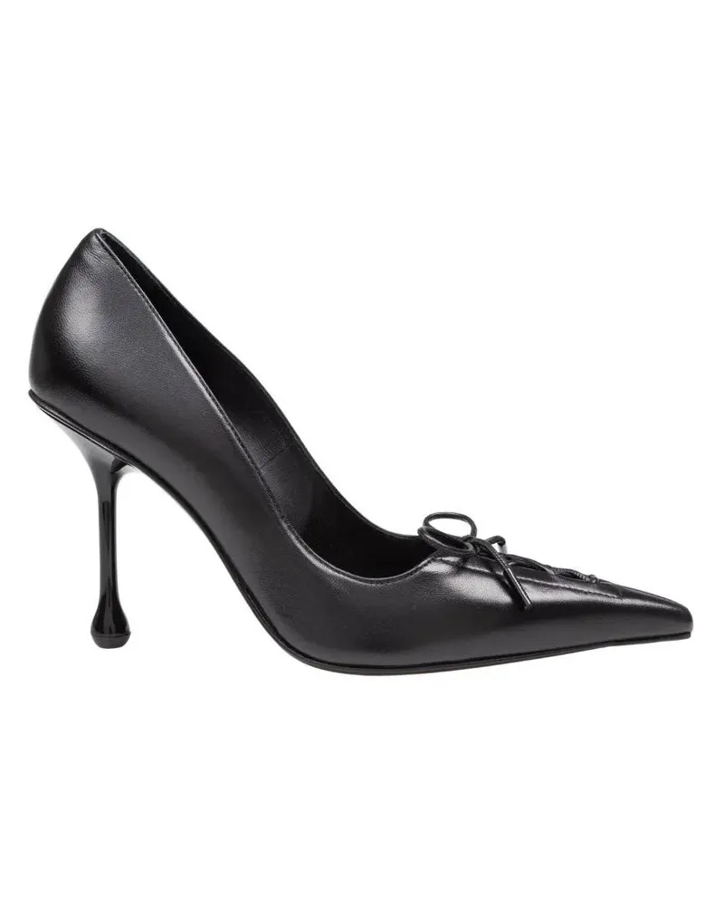 Jimmy Choo Hohe Schuhe Scarlett 95 Pumps With Pointed Toe And Square Cut schwarz Schwarz