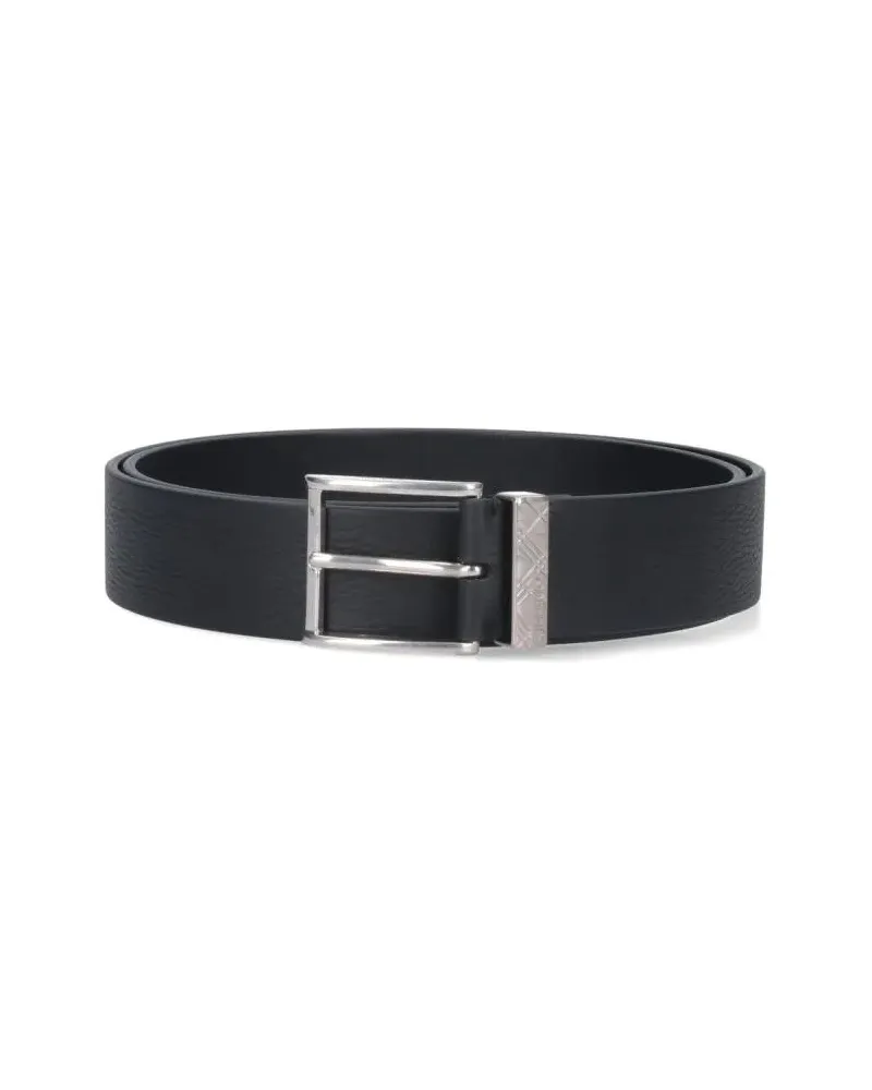 Burberry Gürtel Check Belt – Black schwarz Schwarz