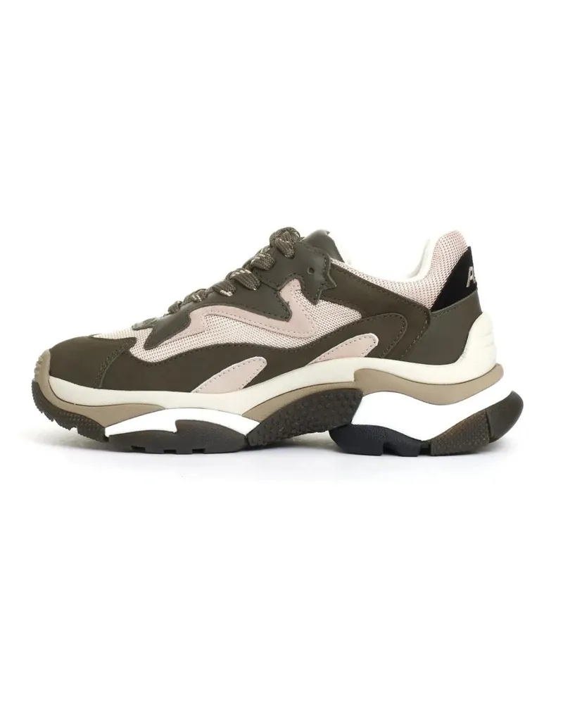 ash Low-Top Sneaker Chunky Sneakers With Military Green grau Grau