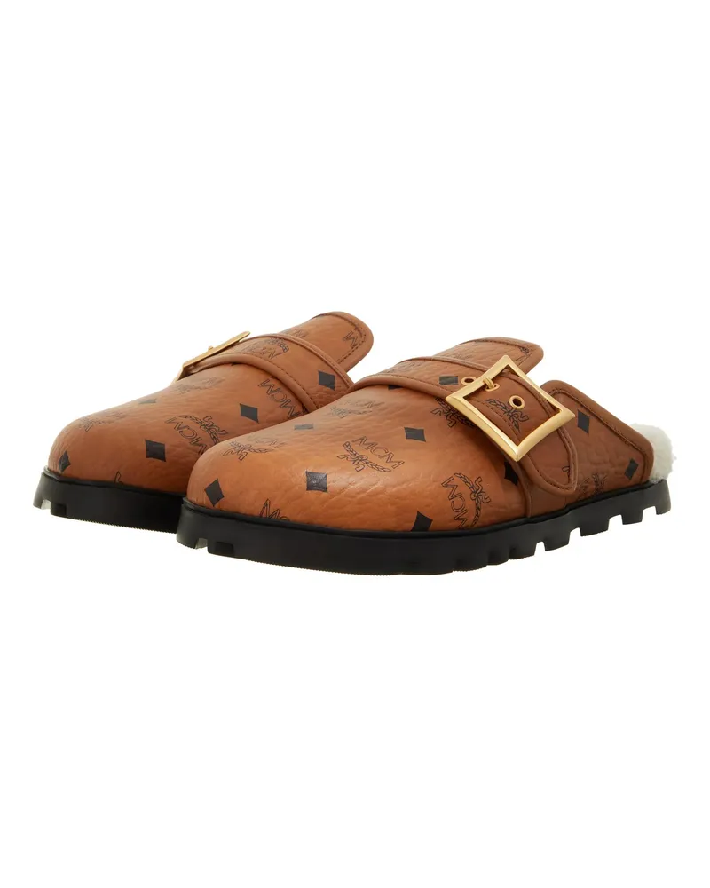 MCM Loafer U  Col Vst Flat Mules Co cognacbraun Cognacbraun