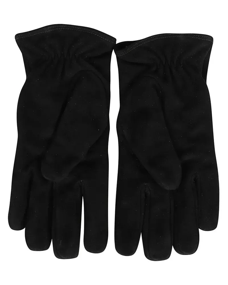 LARDINI Handschuhe Suede/Cashmere Blend Gloves schwarz Schwarz