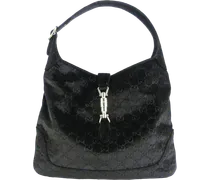 Hobo Bags Borsa Jackie 1961 media in velluto schwarz