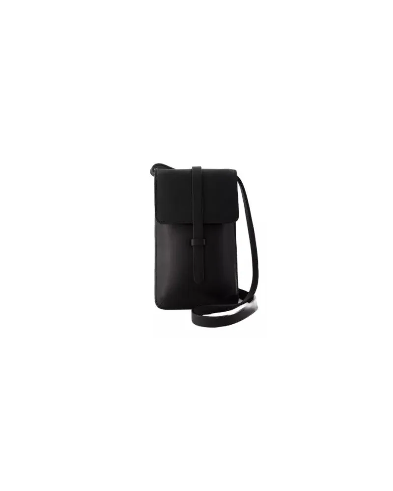 Inès de la Fressange Shopper Leonore Crossbody - Leather - Black Schwarz