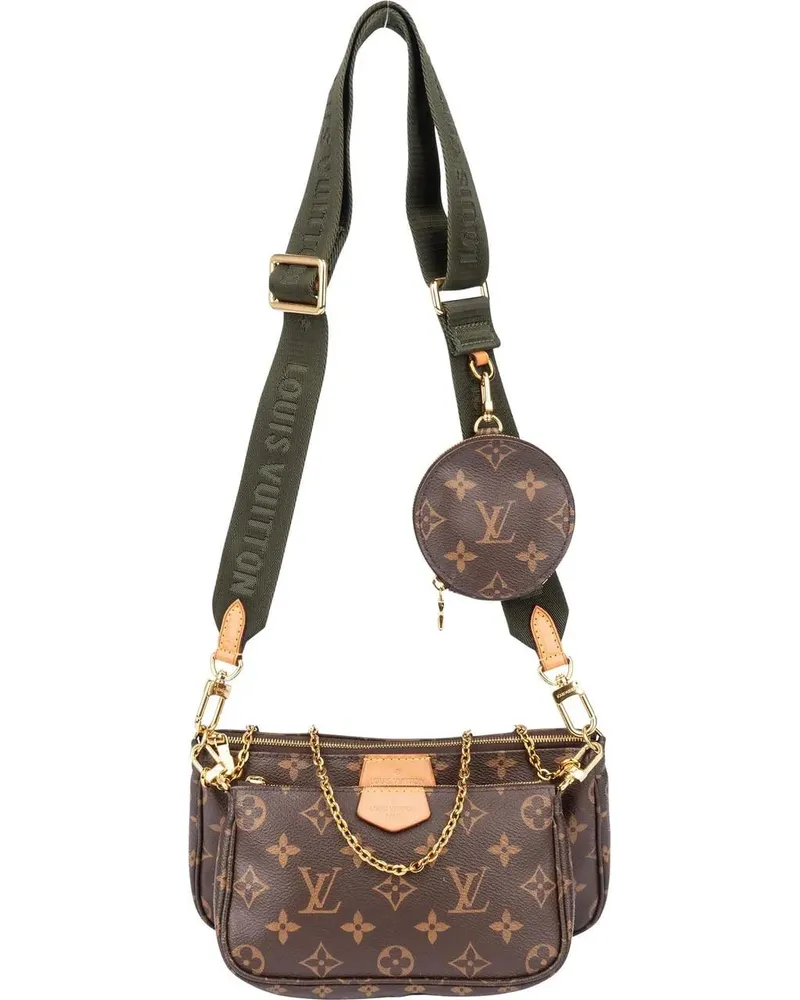 Louis Vuitton Crossbody Bags  Canvas Monogram Multi Pochette Cross braun Braun