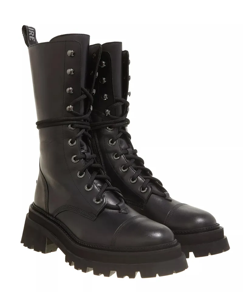 Zadig & Voltaire Boots & Stiefeletten Ride Semy-Shiny Calfskin Schwarz