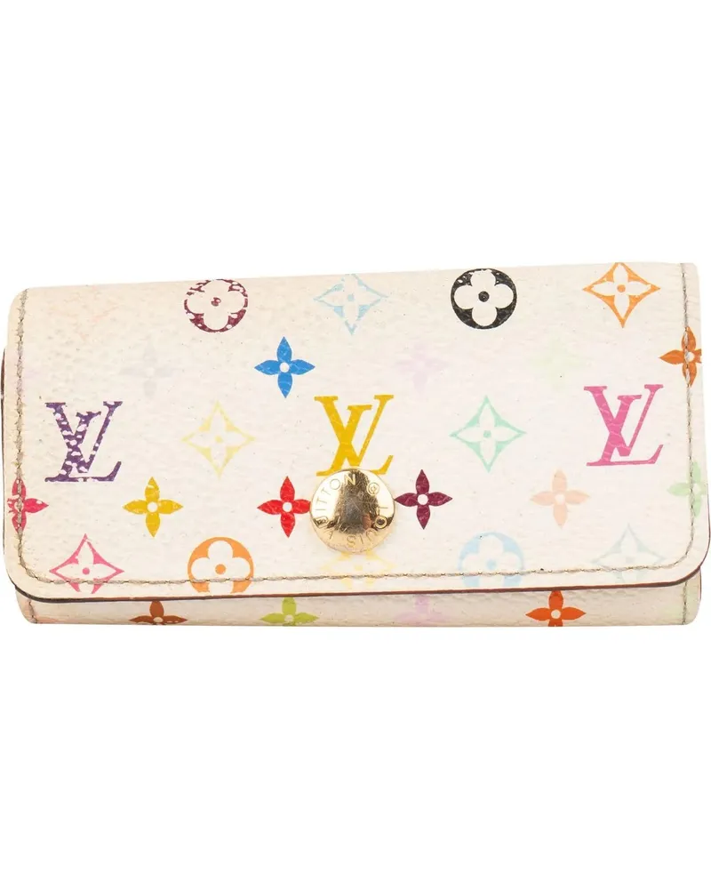 Louis Vuitton Portemonnaie  Limited Murakami Multicolor Keyholde weiß Weiß