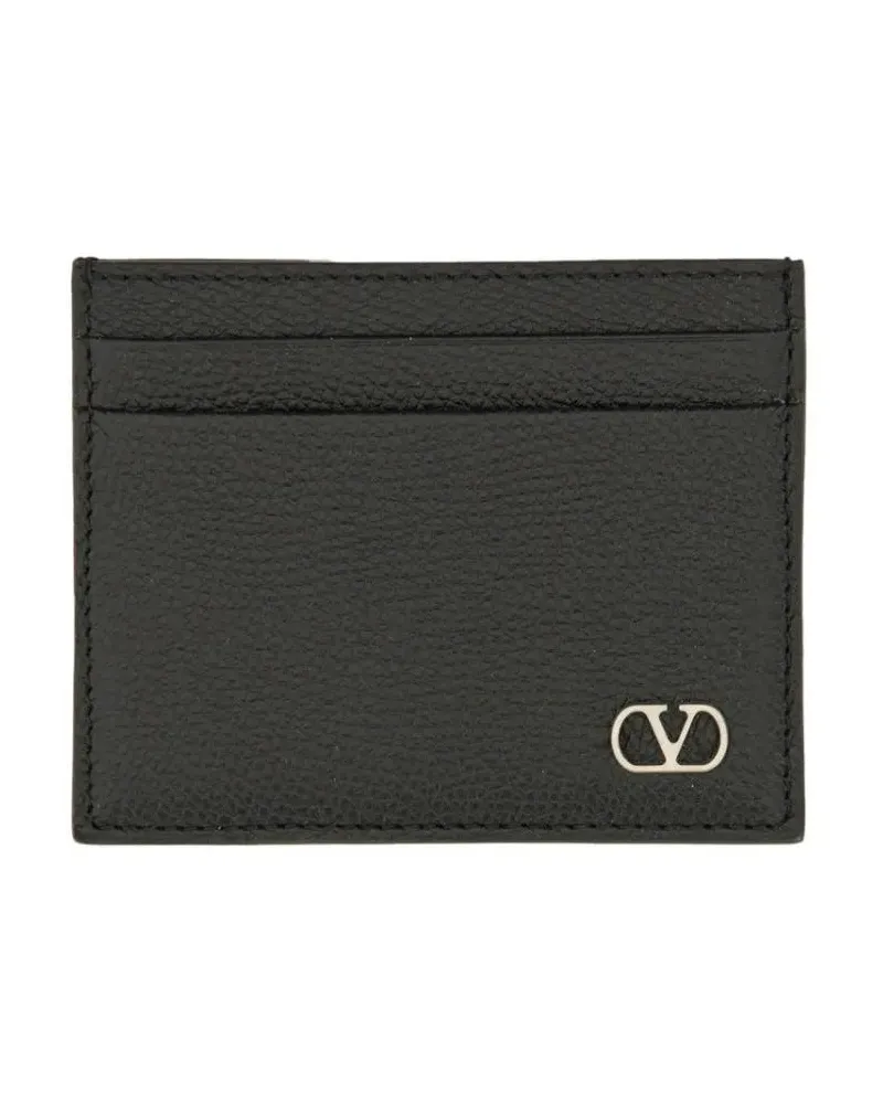 Valentino Garavani Portemonnaies "Vlogo Signature" Card Holder schwarz Schwarz